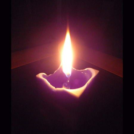 Flammenbild Quadratform Kerzenbild 2, Kerzen von Nordkerze